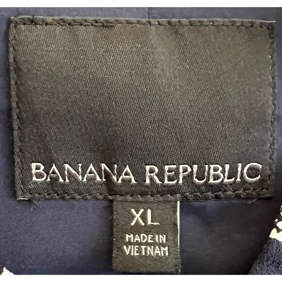 Banana Republic Black Bird Print Zip Front Drapey Bomber Jacket Size XL Flowy Dr - Picture 3 of 7